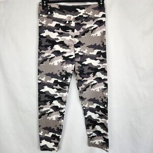 J.Crew Women's‎ Small Gray Black Camouflage Elastic Waist Cropped Legging